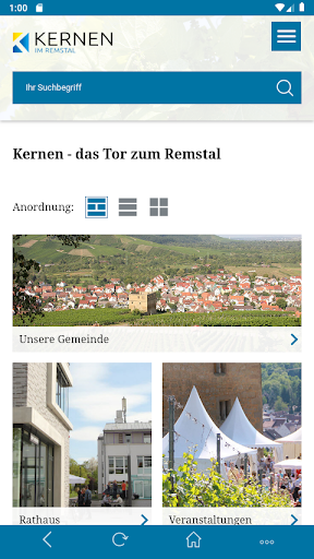 Android application Kernen screenshort
