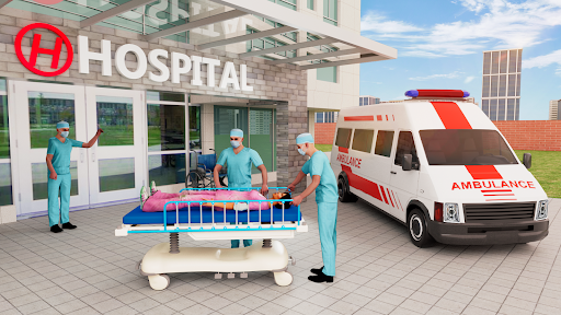 Ambulance Games Driving 3D Screen 3