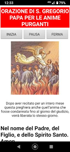 Android application Orazione di San Gregorio Papa screenshort