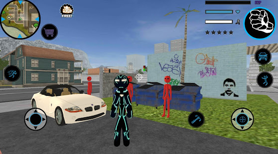 Neon Iron Stickman Rope Hero City Gangstar Mafia(圖5)-速報App