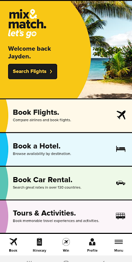 Android application Mix & Match Travel screenshort