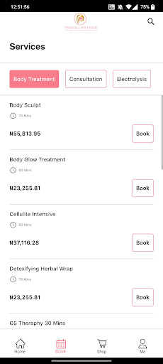 Priscillas Pride Spa Screen 2