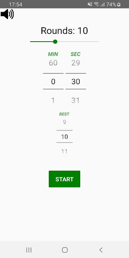 Android application Interval Timer - Stretch Timer screenshort