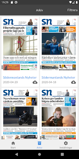 E-tidning SN Screen 2