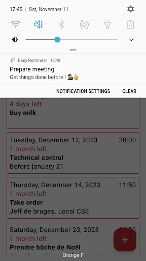 Easy Reminder Screenshot
