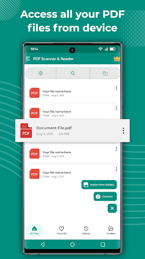 Android application PDF Reader, Scan PDF Documents screenshort