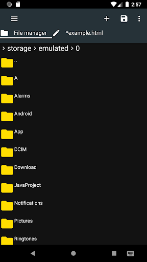 Screenshot of Html Editor