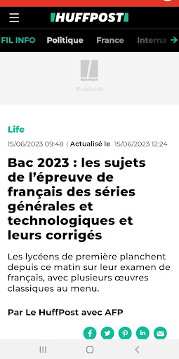 Android application Canadanext screenshort