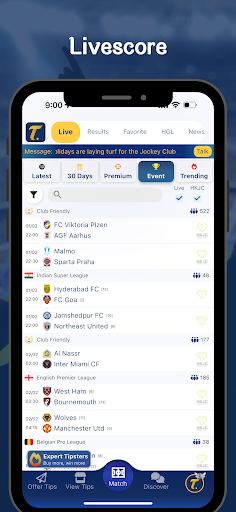 Tipsme - Football livescore Screen 2