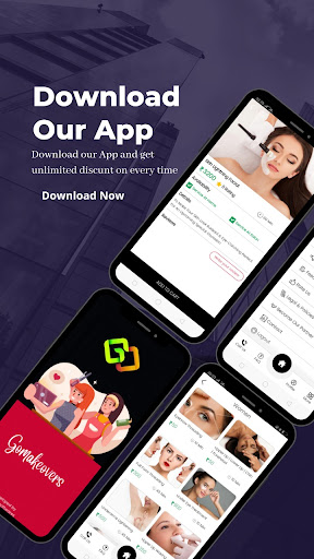 Android application Gomakeovers Professional Salon screenshort