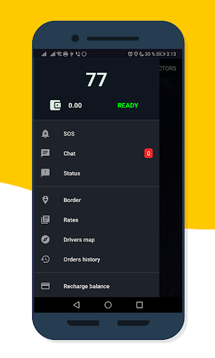 SoftTaxi Driver Screen 3