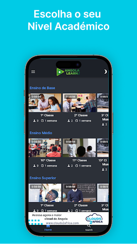 Android application Angola Learning screenshort