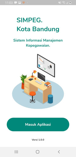 Android application SIMPEG BKPP Pemerintah Kota Ba screenshort