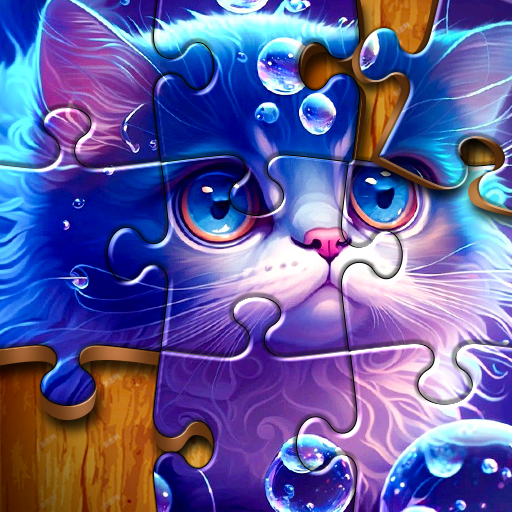Jigsaw Puzzles AI Generated logo