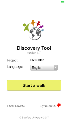 Android application Our Voice Discovery Tool screenshort