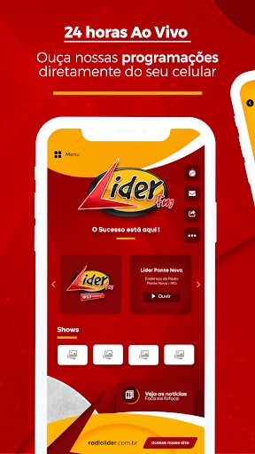 Rede Lider FM Screen 2
