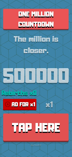 One Million Countdown - Tapper Screen 2