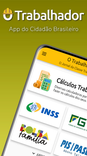 Android application O Trabalhador screenshort