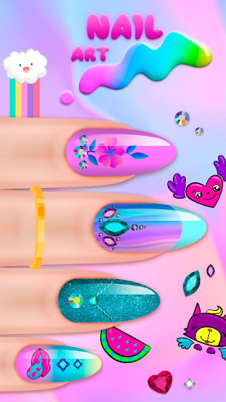 Girls Nail Salon Game:Nail Art - Screenshot 1