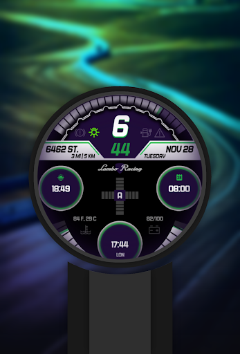 Lambo Dash Digital Watch Face Screen 2