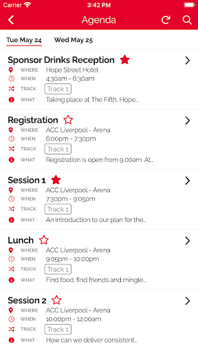KFC Events Screen 3