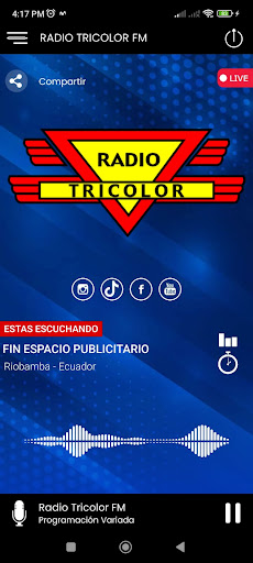 Android application Radio Tricolor FM screenshort