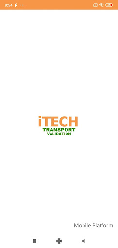 Android application iTECH TRANSPORT VALIDATION screenshort