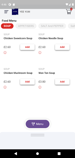 Yee Yum Restaurant Screen 3