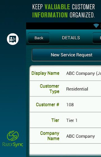 RazorSync Mobile Field Service Screen 2