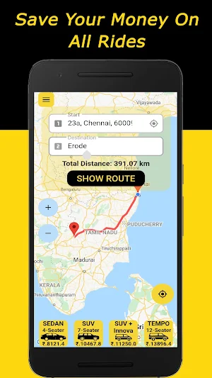 Chennai Cabs - ONE WAY CALL TAXI screenshot 13