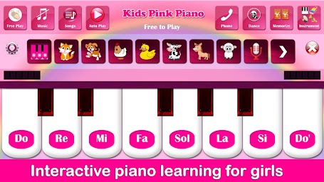 Kids Pink Piano Music & Songs