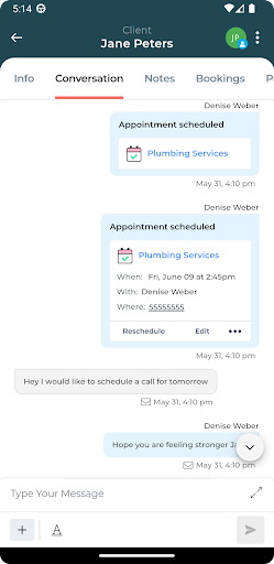 Android application Manta Business Management screenshort