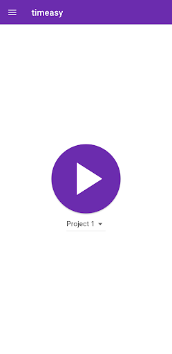 Android application timeasy - Time Tracking screenshort