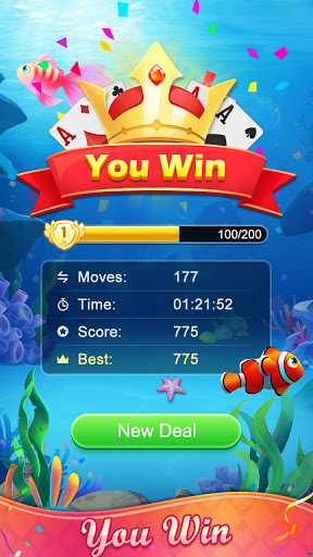 Solitaire Fish - Classic Klondike Card Game apkpoly screenshots 23