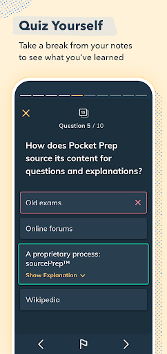 Screenshot of Pocket Prep Professional
