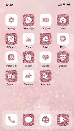 Wow Rose Glitter Icon Pack Screen 2