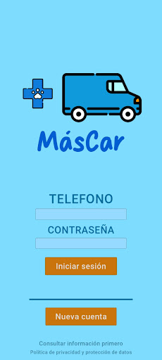 Android application MásCar screenshort