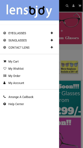 Android application Lensojoy screenshort