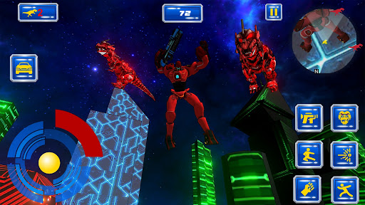 Android application Gorilla Dino Robot Transform screenshort