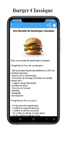 Recettes de Hamburgers Screen 3