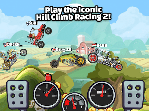 Hill climb racing mod apk (unlimited money diamond and fuel 1.44 1
