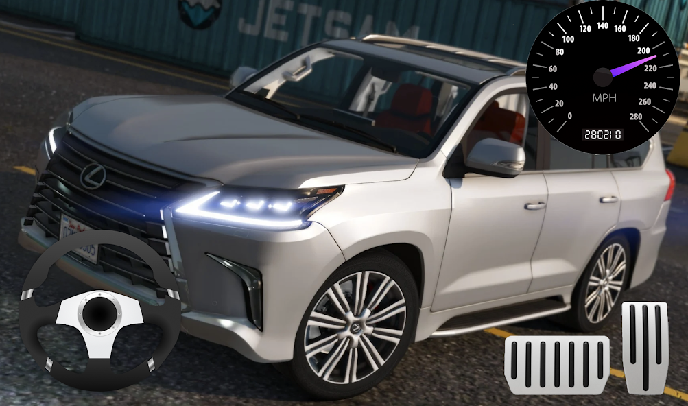 City SUV Off road Lexus LX 570 Parking 11.5 APK + Мод (Unlimited money) за Android