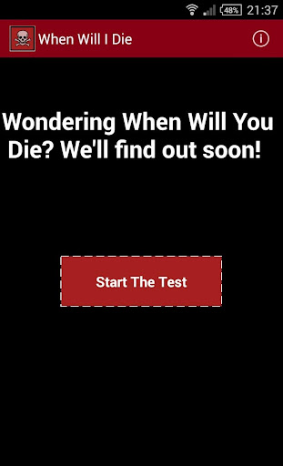 Android application When Will I Die screenshort