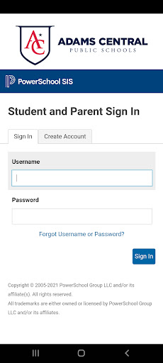 Adams Central Public Schools Screen 2