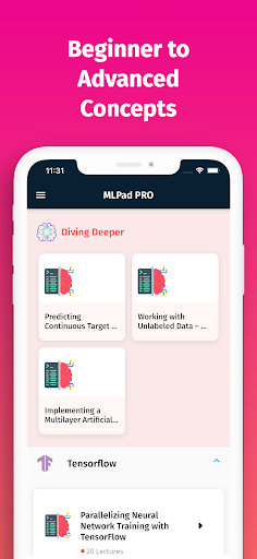 Screenshot of Learn Machine Learning Now PRO