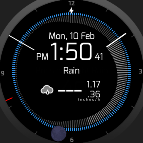 SkyHalo Weather Forecast Watch Face for Wear OS screenshot 3