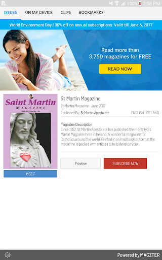 Android application St Martin Magazine screenshort