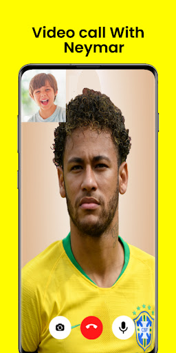Android application Neymar fake video call : prank screenshort