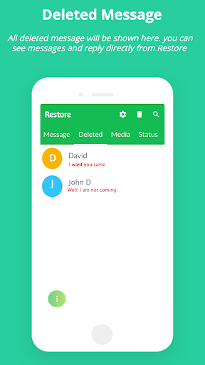 Restore : Recover Deleted mess Screen 2
