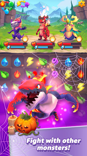Monster Tales: Multiplayer Match 3 RPG Puzzle Game apklade screenshots 2
